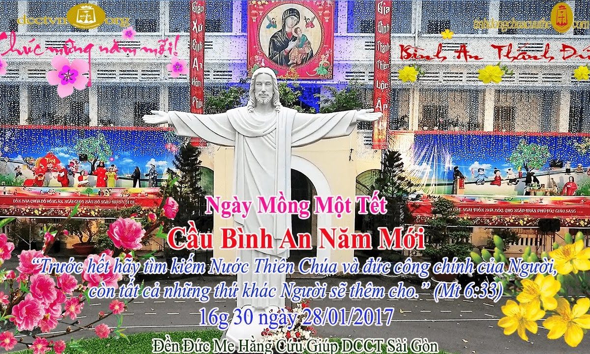 Ngày Mồng Một Tết: “CẦU BÌNH AN NĂM MỚI” Hành Hương Minh Niên_Đền Đức Mẹ Hàng Cứu Giúp