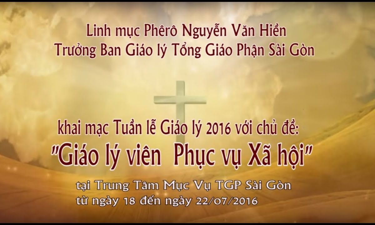 Chủ đề tuần lễ Giáo lý viên 2016:  Giáo lý viên Phục vụ Xã hội