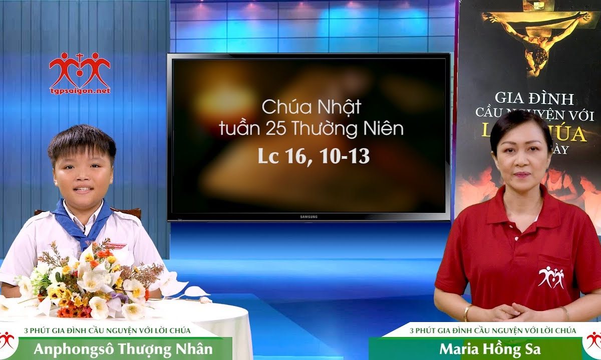 3 Phút Gia đình cầu nguyện với Lời Chúa: Chúa Nhật tuần 25 Thường Niên (Lc 16, 10-13)