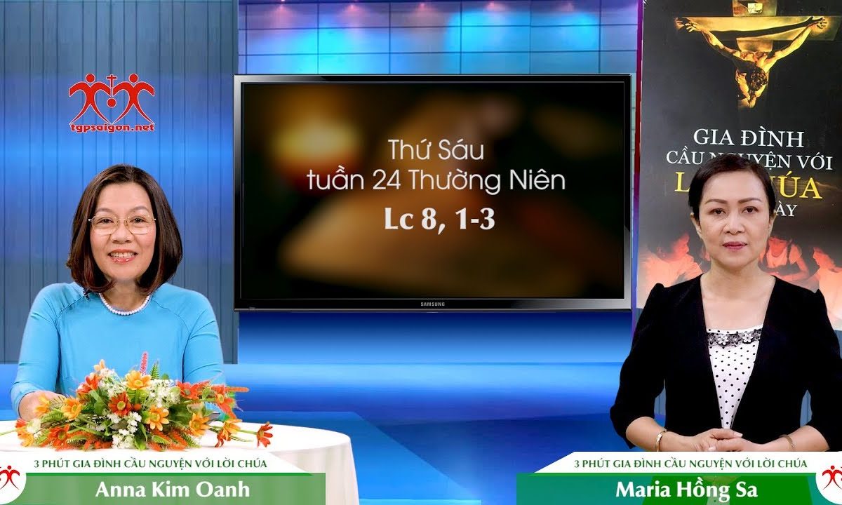 3 Phút Gia đình cầu nguyện với Lời Chúa: Thứ Sáu tuần 24 Thường Niên (Lc 8, 1-3)