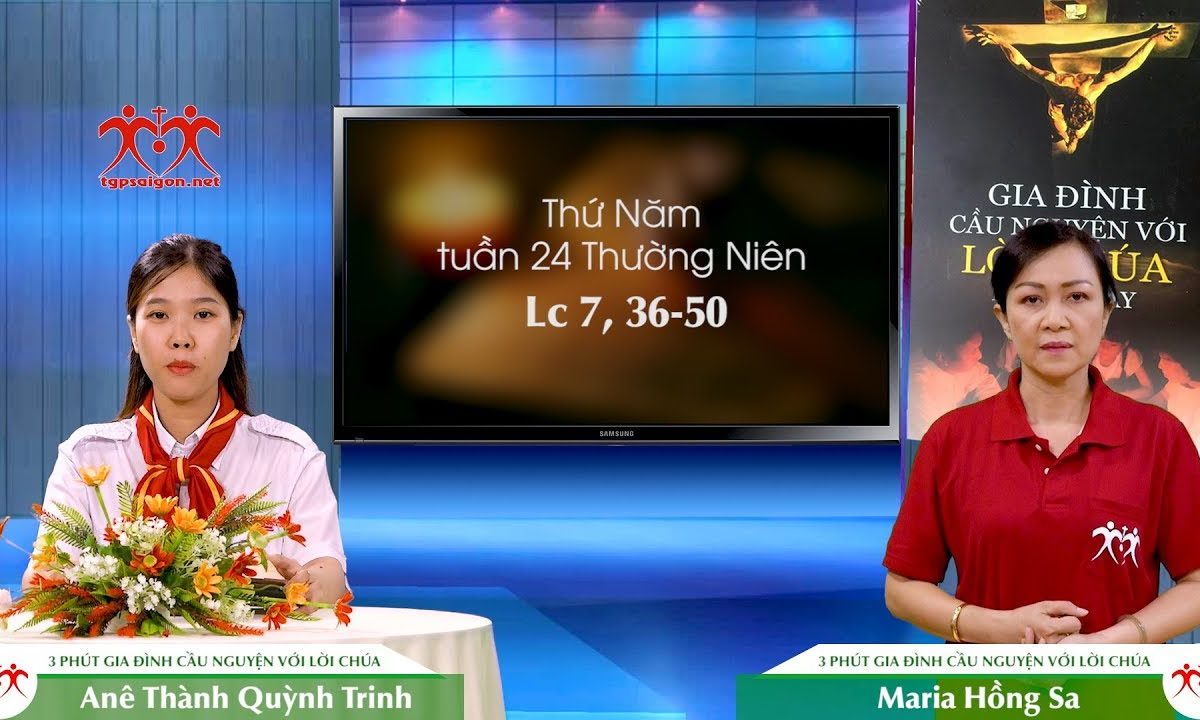 3 Phút Gia đình cầu nguyện với Lời Chúa: Thứ Năm tuần 24 Thường Niên (Lc 7, 36-50)