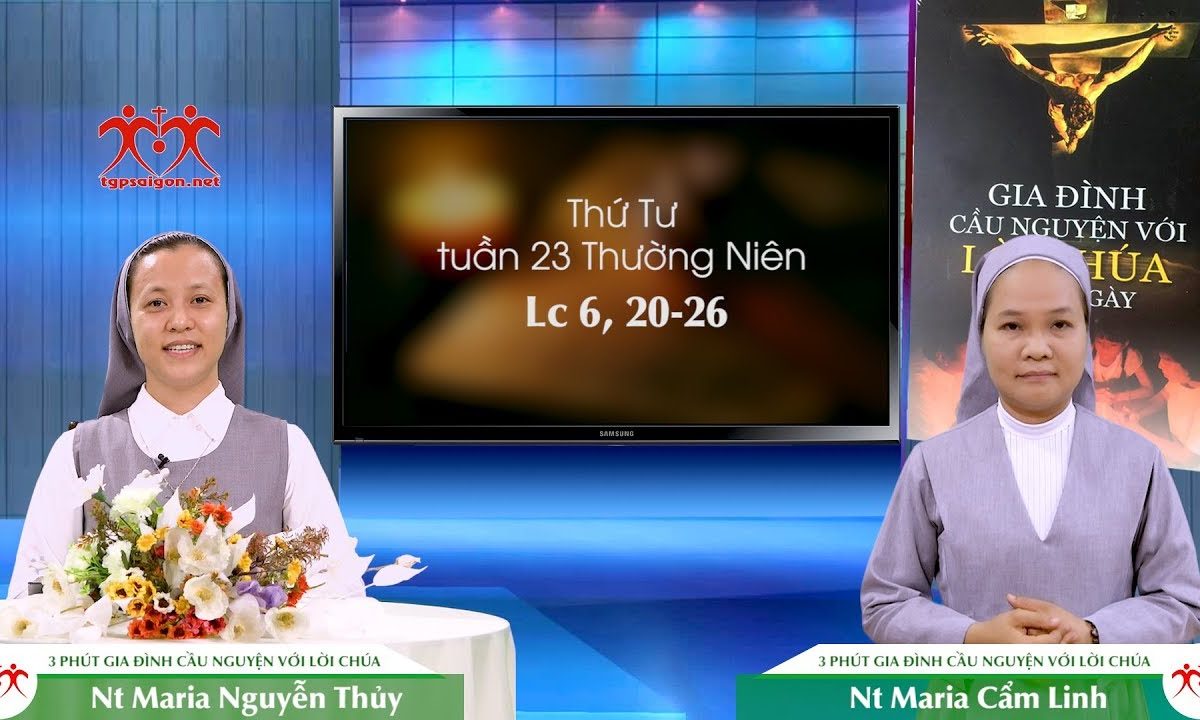 3 Phút Gia đình cầu nguyện với Lời Chúa: Thứ Tư tuần 23 Thường Niên (Lc 6, 20-26)