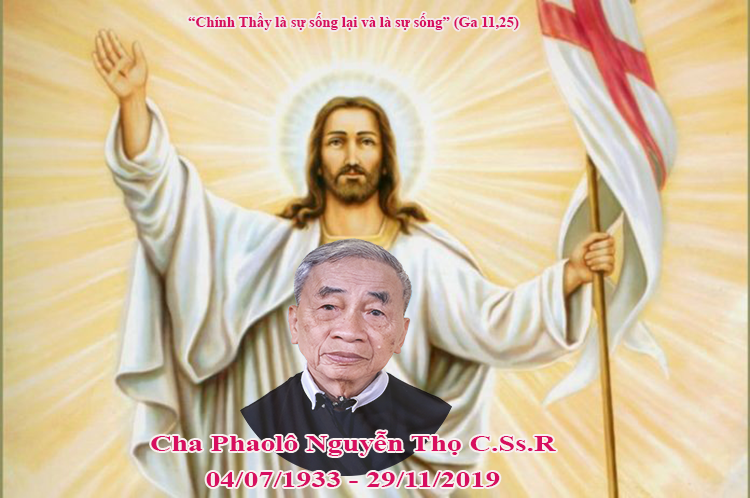 Cáo phó và Tiểu sử cha Phaolô Nguyễn Thọ C.Ss.R