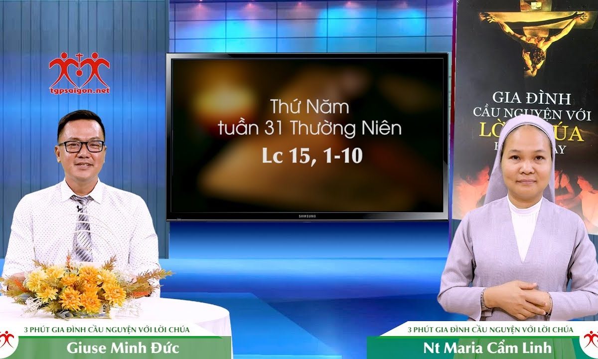 3 Phút Gia đình cầu nguyện với Lời Chúa: Thứ Năm tuần 31 Thường Niên (Lc 15, 1-10)