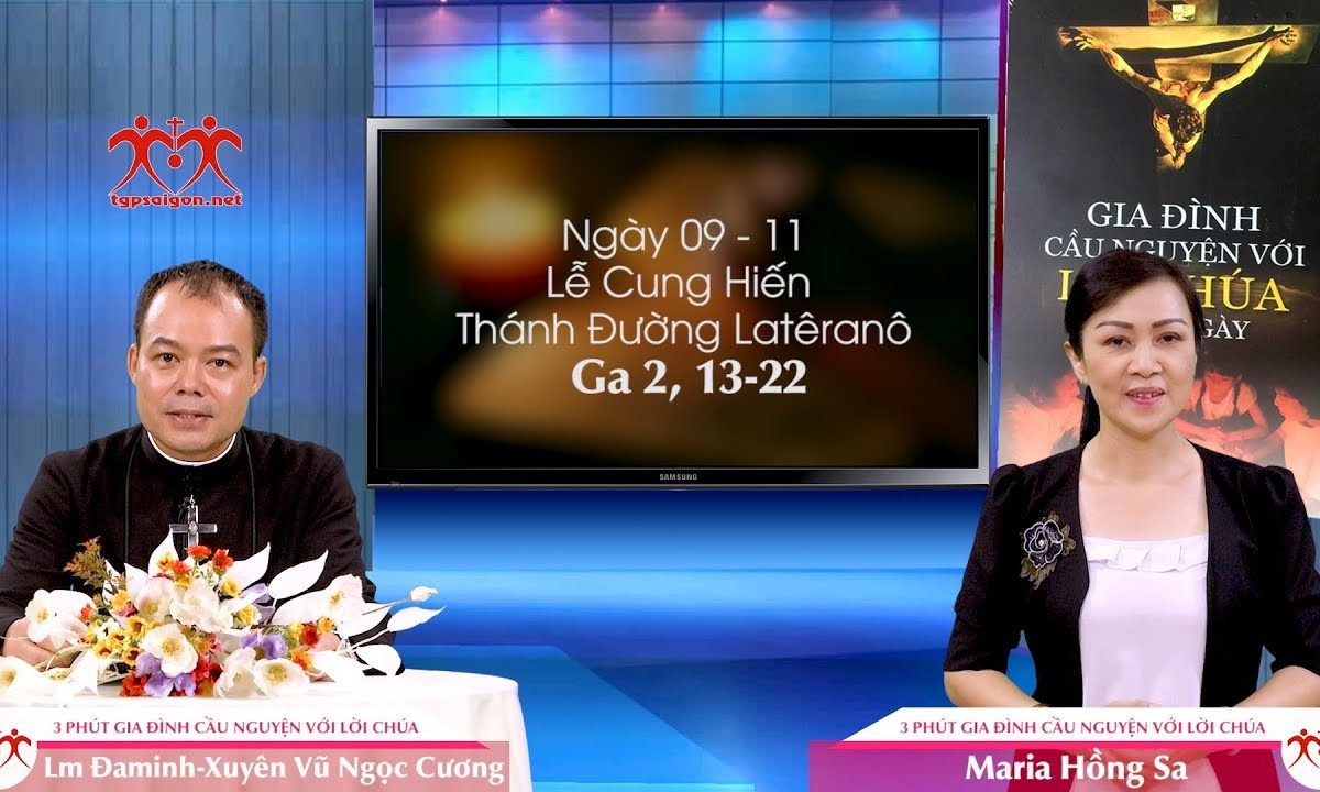 3 Phút Gia đình cầu nguyện với Lời Chúa: Ngày 09-11 Lễ Cung Hiến Thánh Đường Latêranô