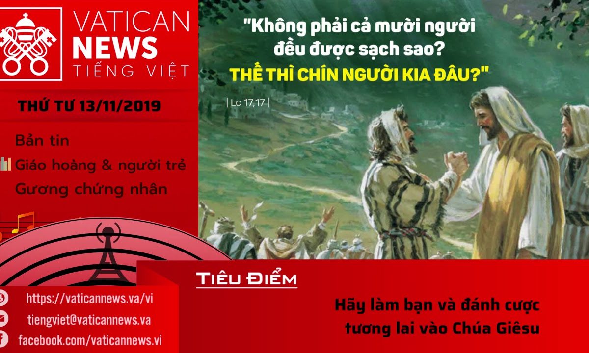 Đài Phát Thanh Vatican thứ Tư 13.11.2019