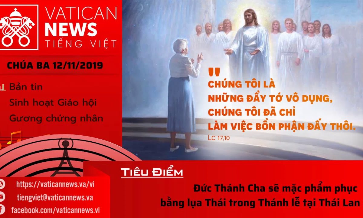 Đài Phát Thanh Vatican thứ Ba 12.11.2019