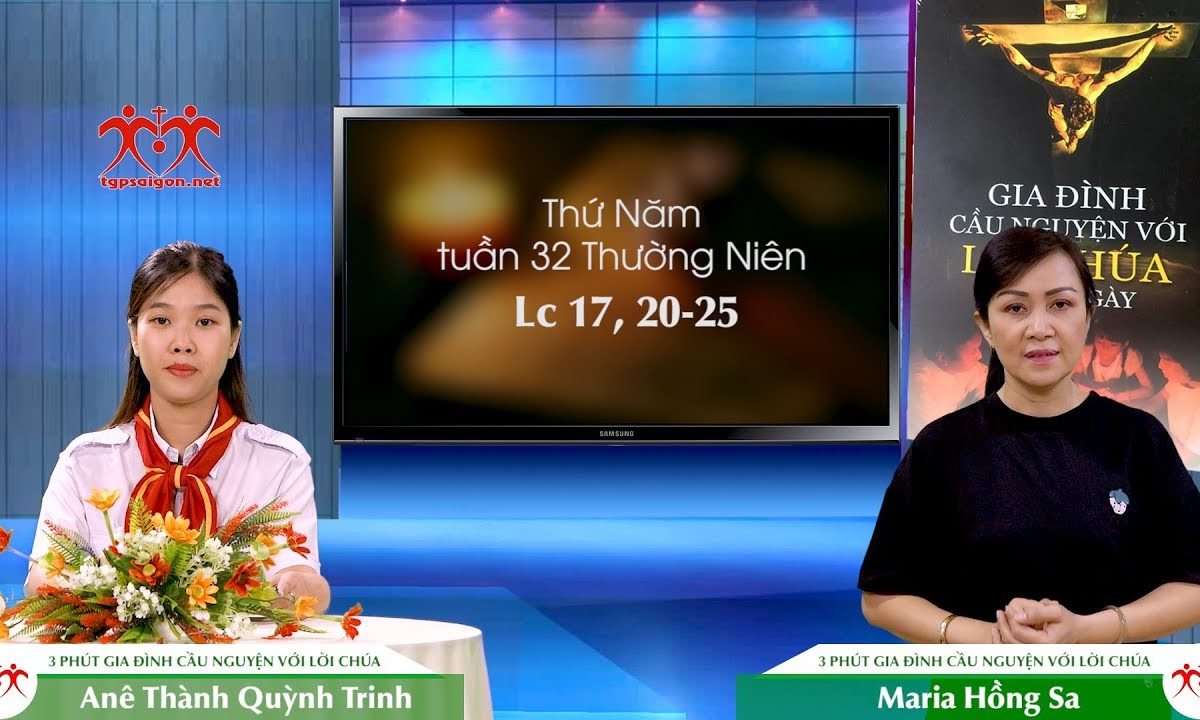 3 Phút Gia đình cầu nguyện với Lời Chúa: Thứ Năm tuần 32 Thường Niên (Lc 17, 20-25)