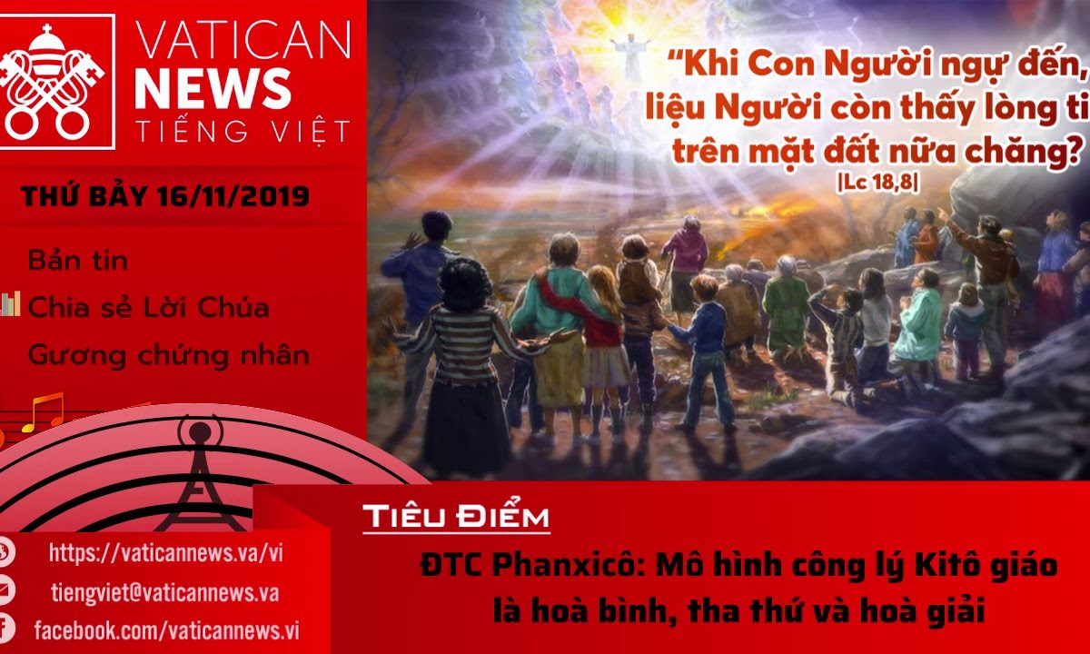 Đài Phát Thanh Vatican thứ Bảy 16.11.2019