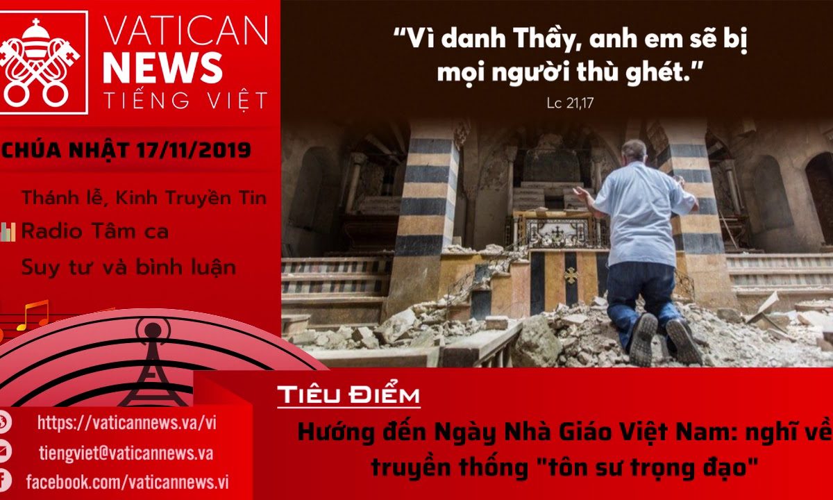 Đài Phát Thanh Vatican chiều Chúa Nhật 17.11.2019