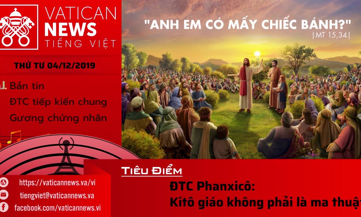 Đài Phát Thanh Vatican thứ Tư 04.12.2019