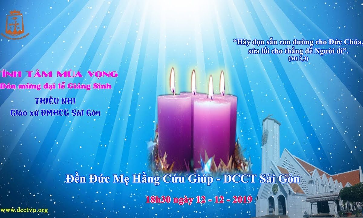 Tĩnh tâm mùa Vọng – Thiếu nhi 18h30, 12/12/2019