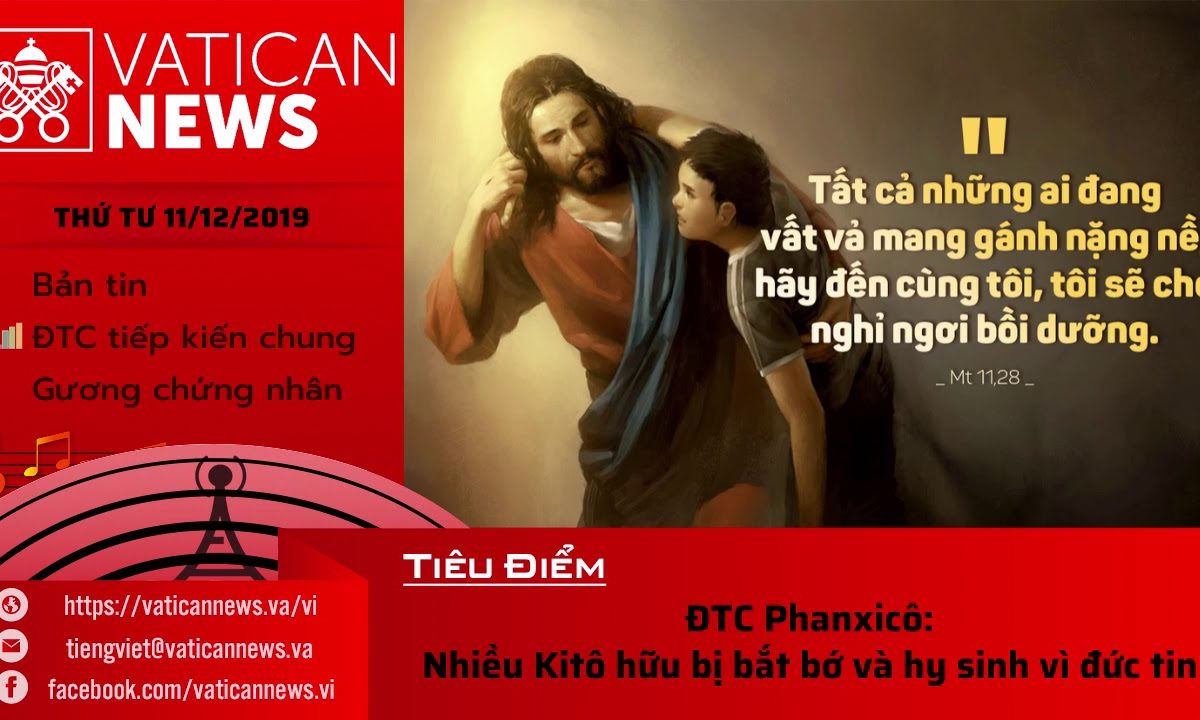 Vatican News Tiếng Việt thứ Tư 11.12.2019