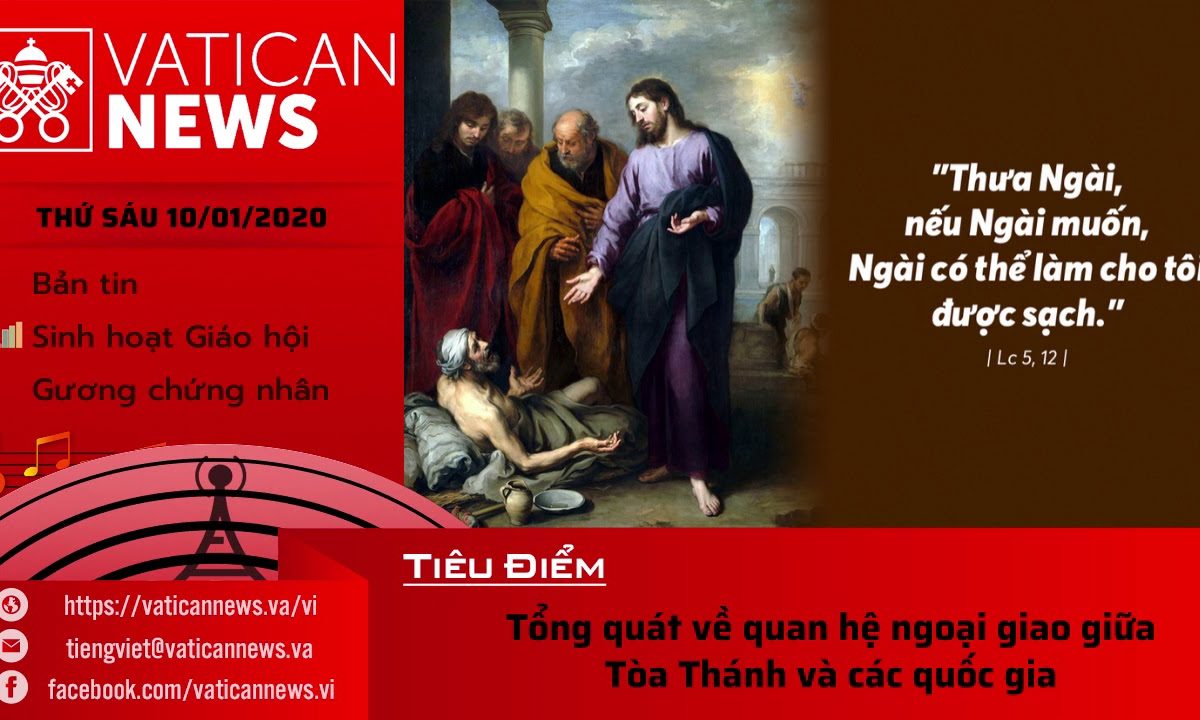 Vatican News Tiếng Việt thứ Sáu 10.01.2020