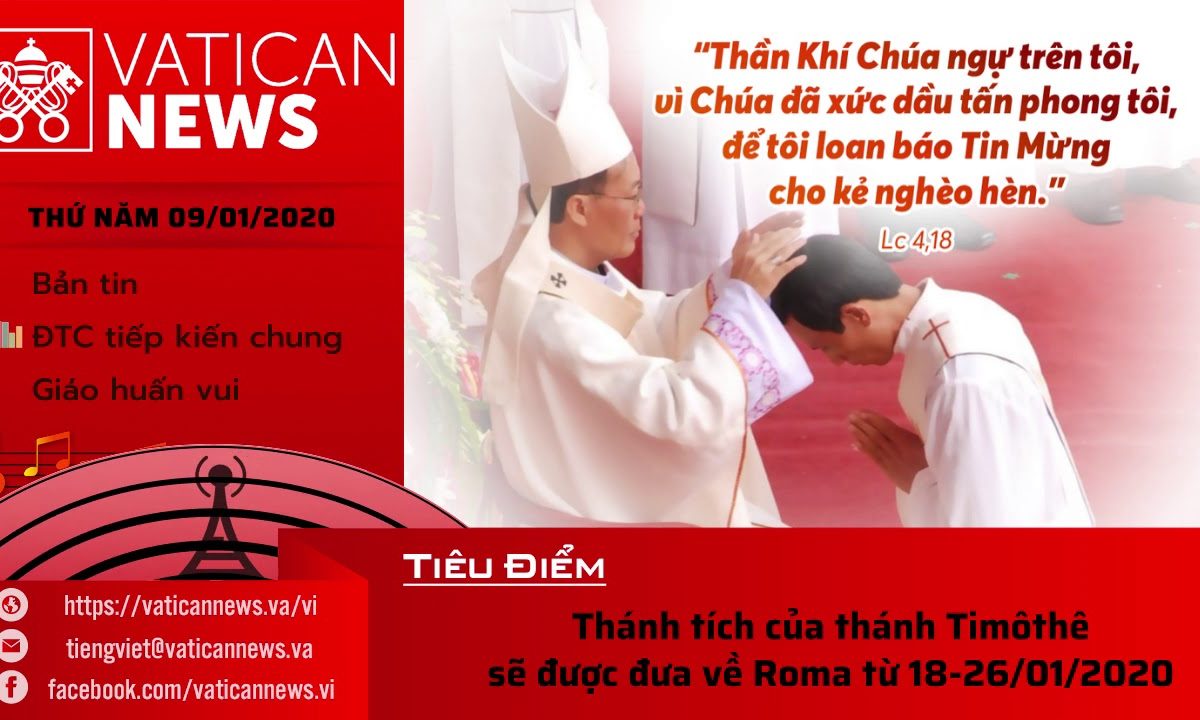 Vatican News Tiếng Việt thứ Năm 09.01.2020