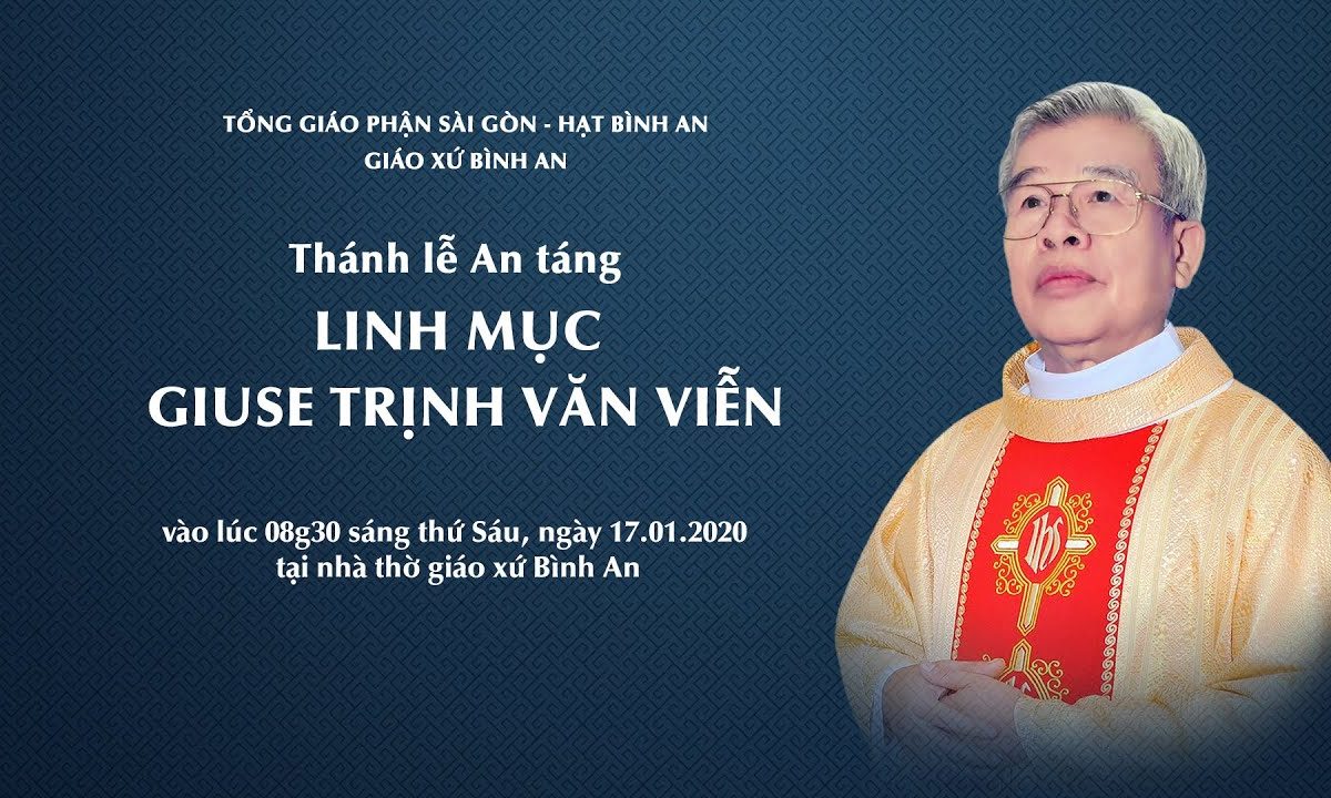 ?Trực tuyến: Thánh lễ An táng Linh mục Giuse Trịnh Văn Viễn