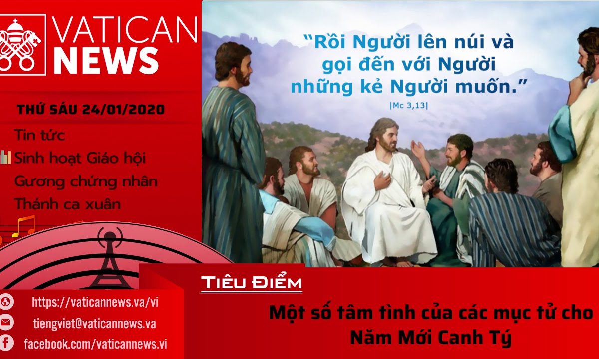 Vatican News Tiếng Việt thứ Sáu 24.01.2020 (Tất Niên năm Kỷ Hợi)