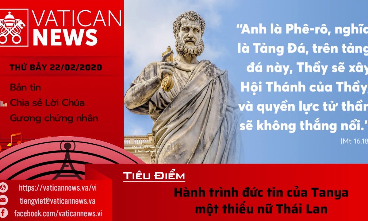 Vatican News Tiếng Việt thứ Bảy 22.02.2020