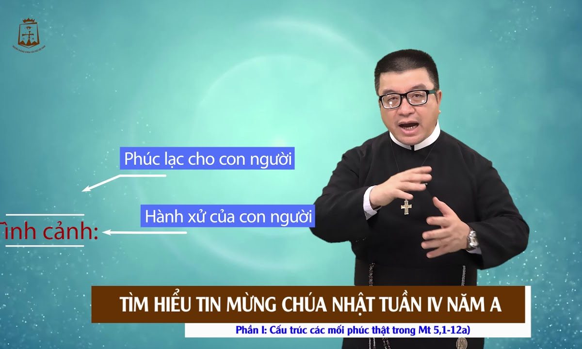 Bố cục các mối phúc thật được công bố trong bài Tin Mừng Chúa Nhật IV Thường Niên năm A (Mt 5,1-12a)