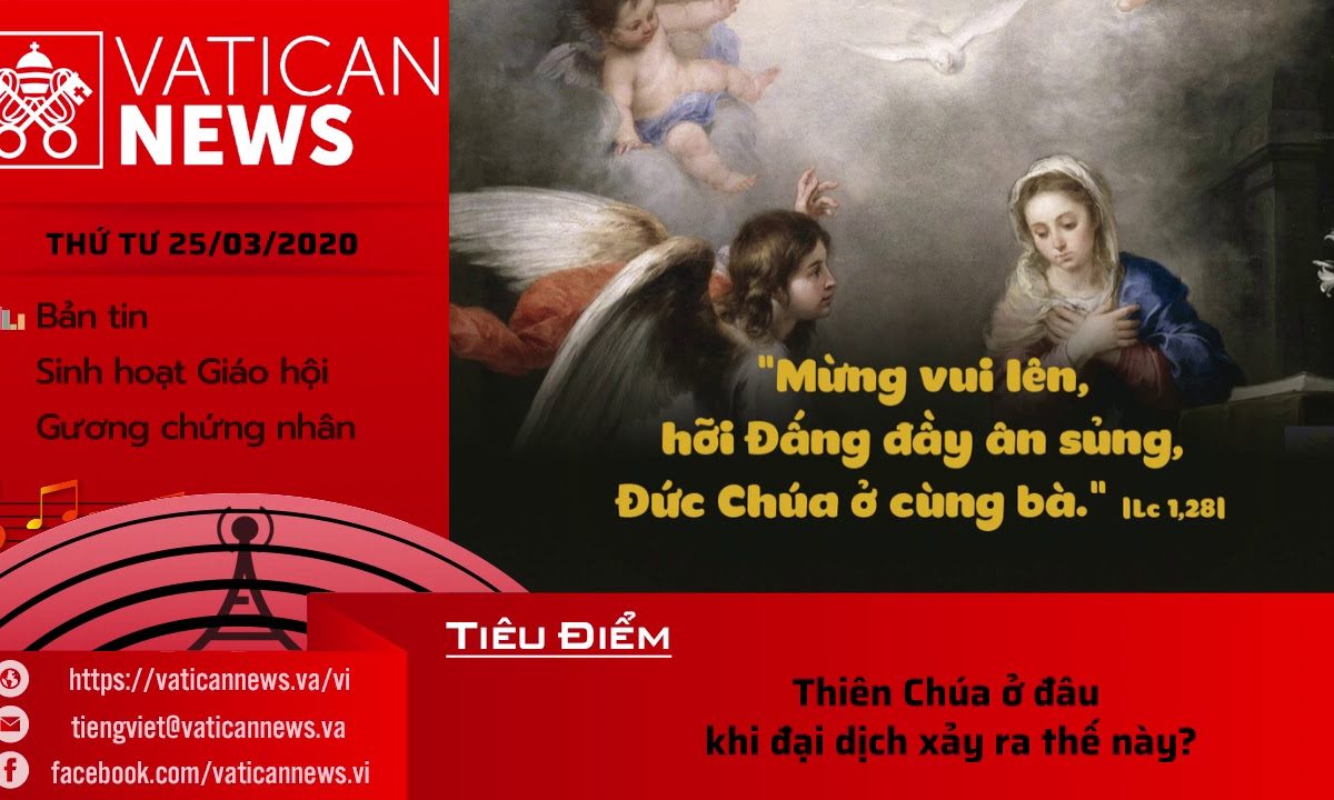 Vatican News Tiếng Việt thứ Tư 25.03.2020