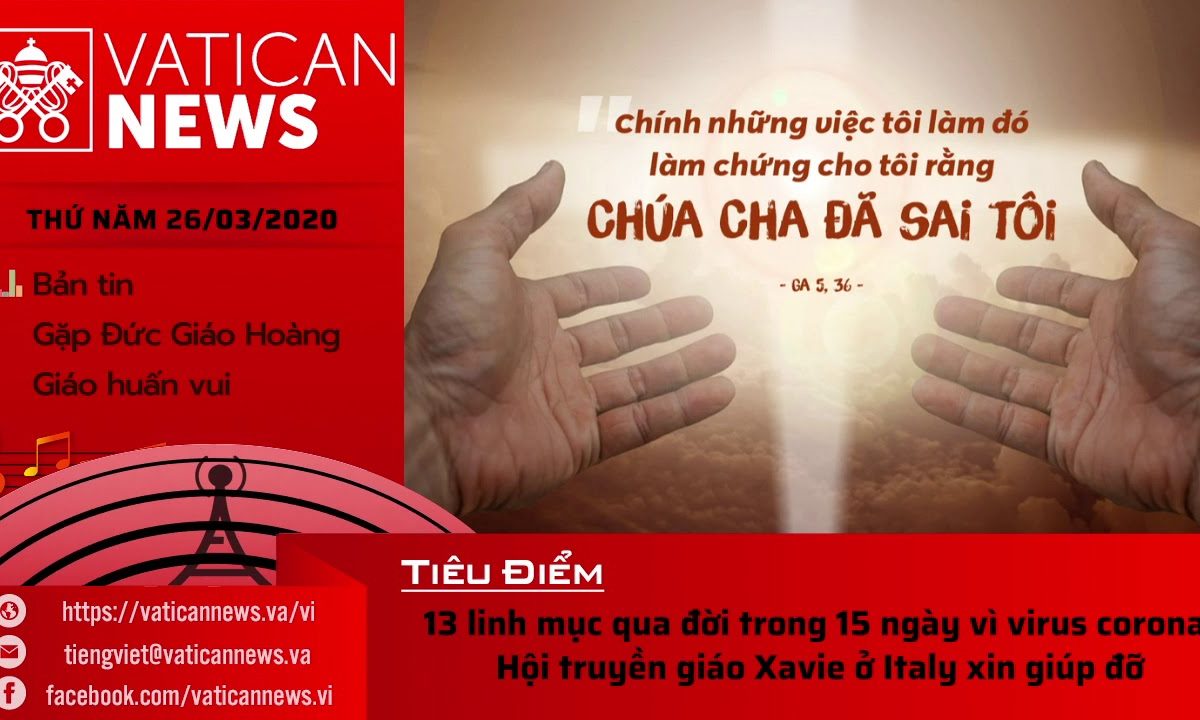 Vatican News Tiếng Việt thứ Năm 26.03.2020