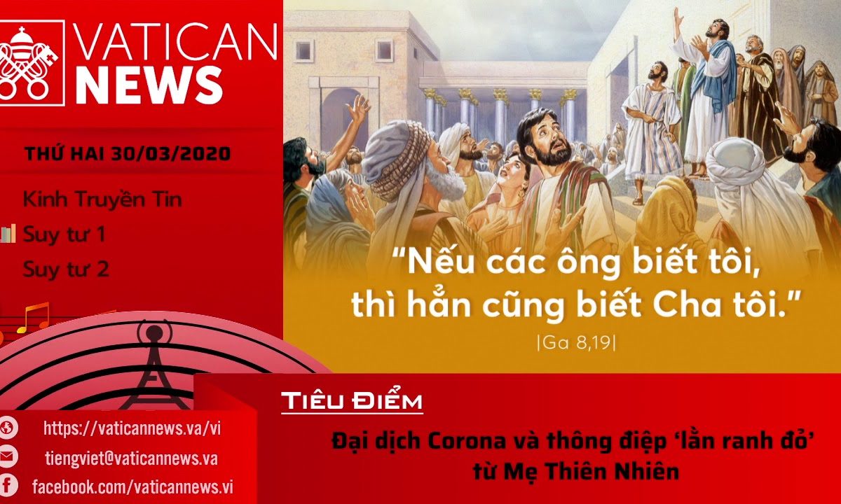 Vatican News Tiếng Việt thứ Hai 30.03.2020