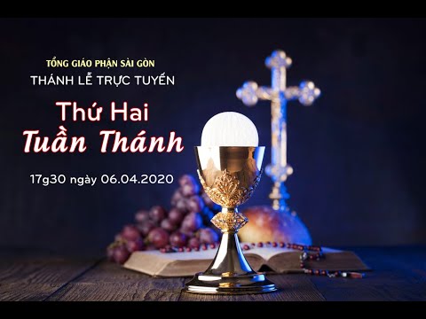 Thánh lễ trực tuyến – Thứ Hai Tuần Thánh 17:00 06.04.2020 (Tĩnh tâm mùa chay – TGPSG – Ngày 1)