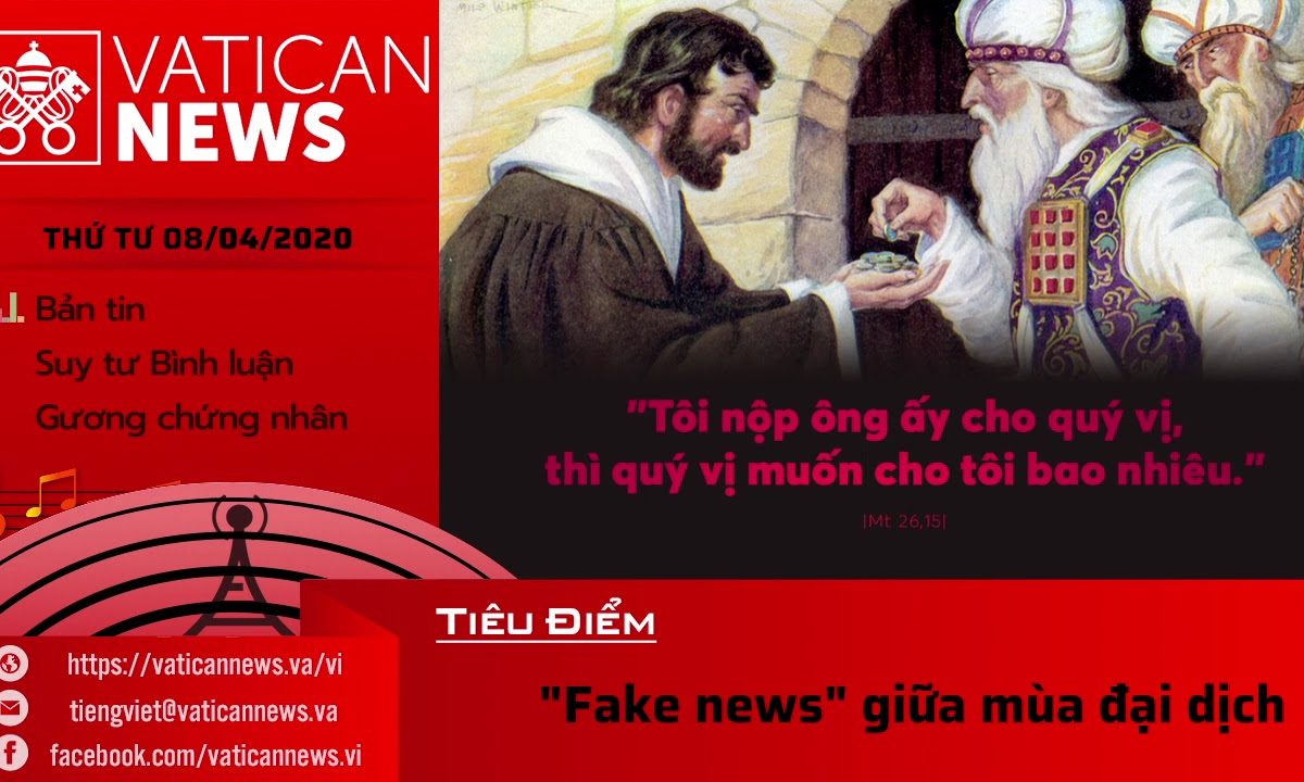 Radio: Vatican News Tiếng Việt thứ Tư 08.04.2020