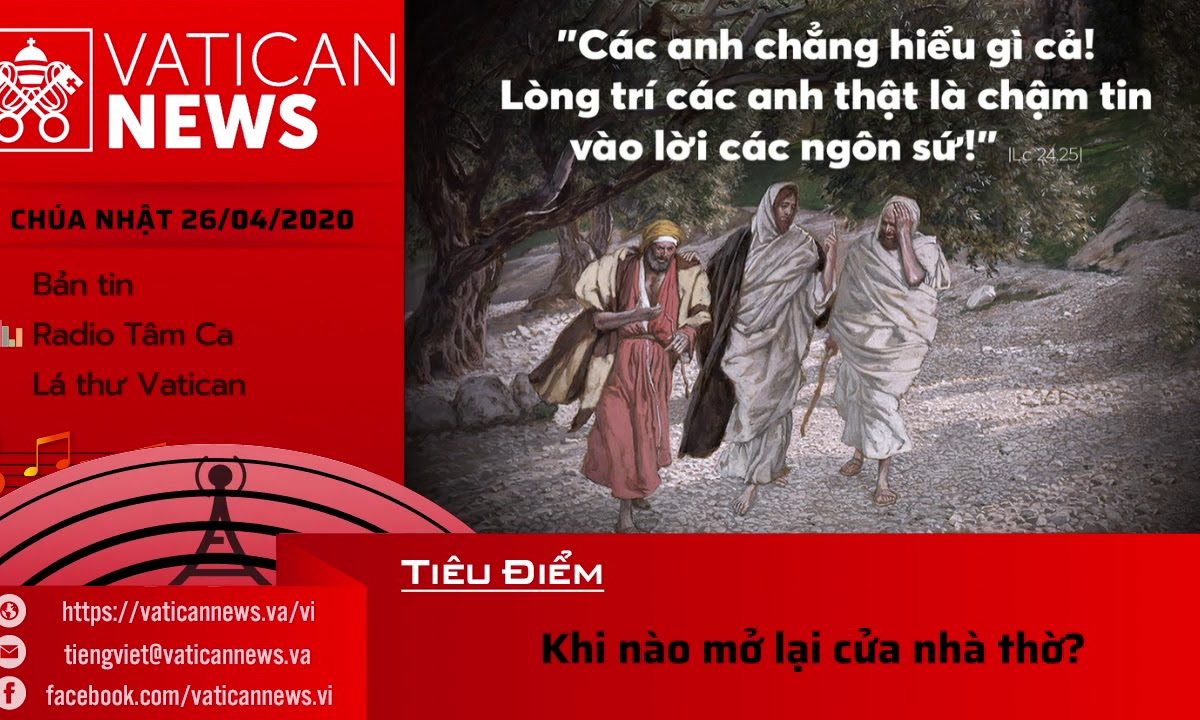 Radio: Vatican News Tiếng Việt Chúa Nhật 26.04.2020