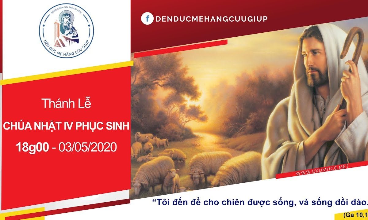 ? Thánh lễ trực tuyến – Chúa Nhật IV Phục Sinh: lúc 18h00 ngày 03/05/2020