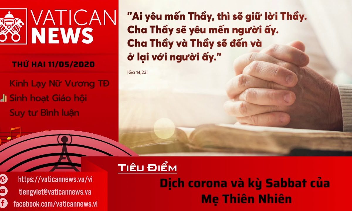 Radio: Vatican News Tiếng Việt thứ Hai 11.05.2020