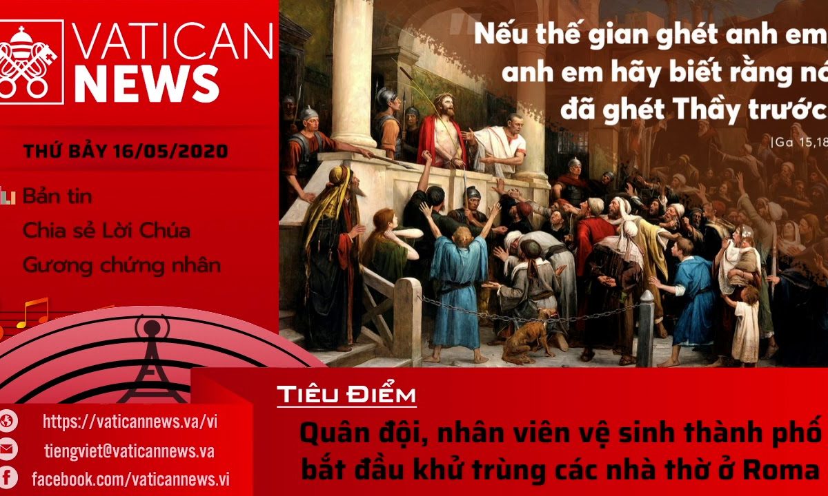 Radio: Vatican News Tiếng Việt thứ Bảy 16.05.2020