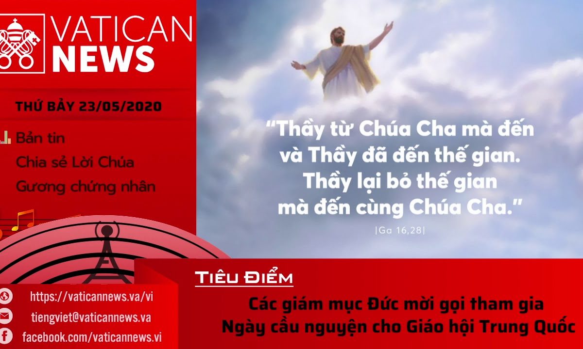 Radio: Vatican News Tiếng Việt thứ Bảy 23.05.2020