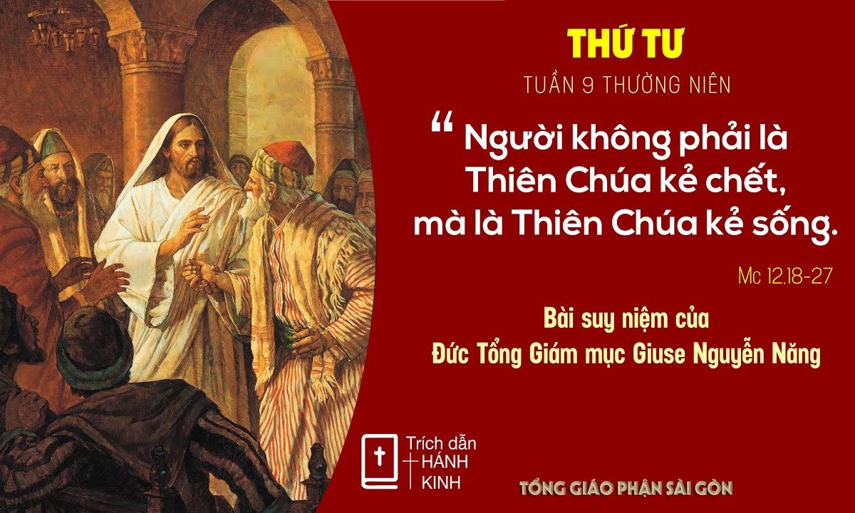 Suy niệm Lời Chúa: thứ Tư tuần 9 Thường niên – Đức TGM Giuse Nguyễn Năng