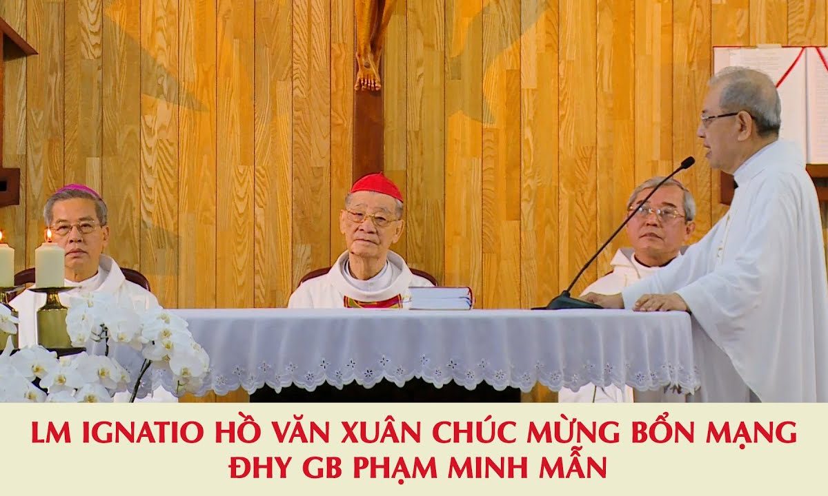 Lm Ignatio Hồ Văn Xuân chúc mừng bổn mạng ĐHY GB Phạm Minh Mẫn | Ngày 24.06.2020