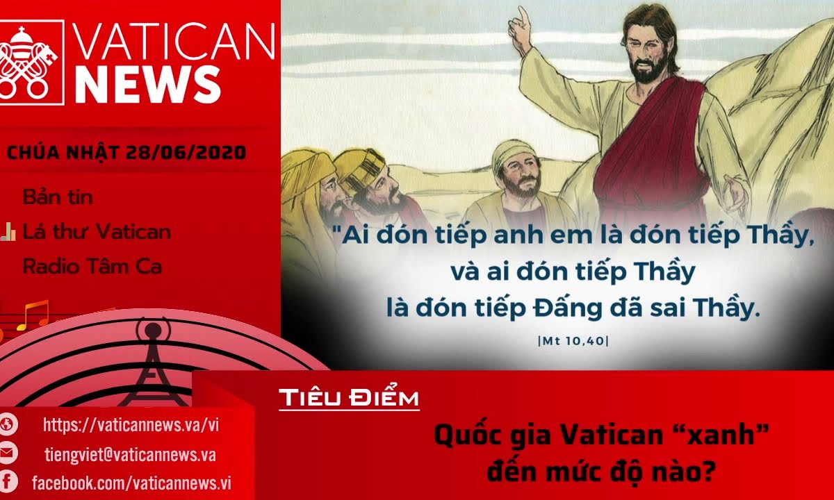 Radio: Vatican News Tiếng Việt Chúa Nhật 28.06.2020