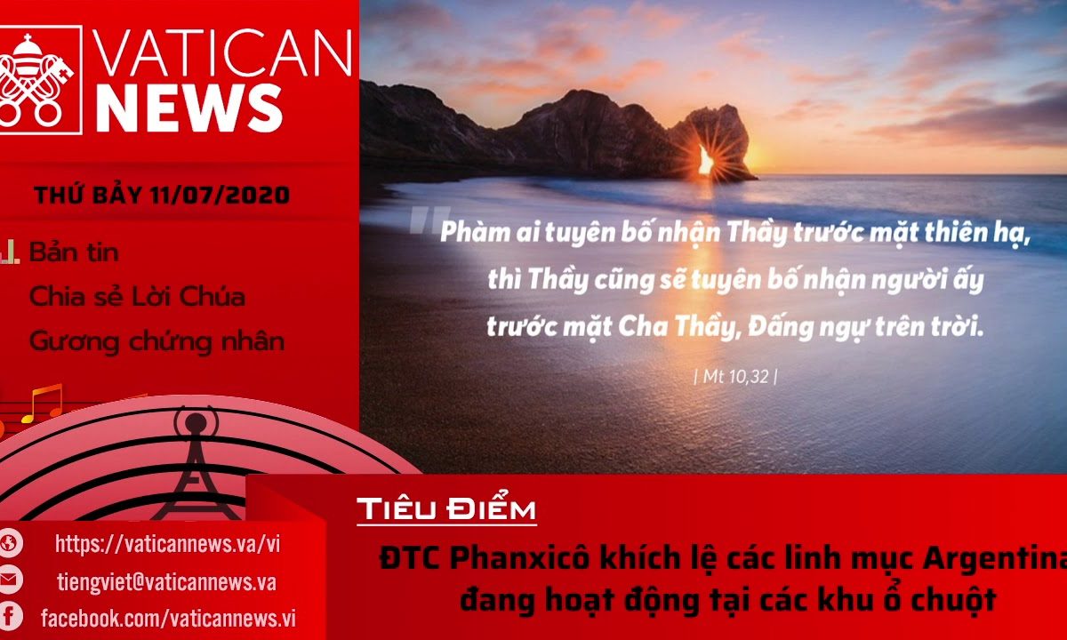 Radio: Vatican News Tiếng Việt thứ Bảy 11.07.2020