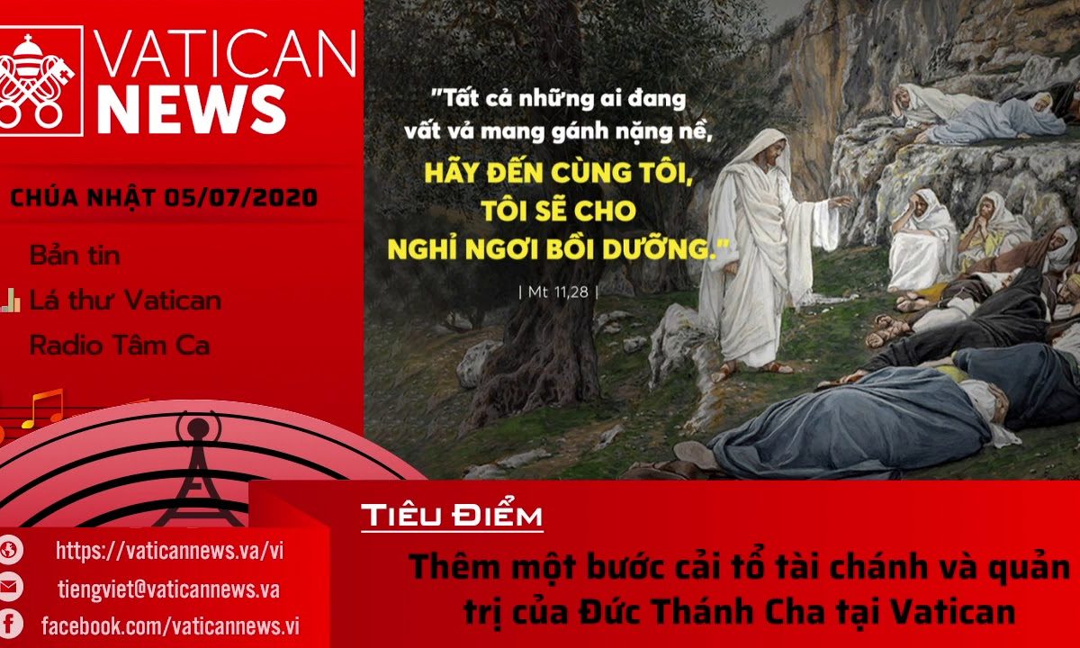 Radio: Vatican News Tiếng Việt Chúa Nhật 05.07.2020