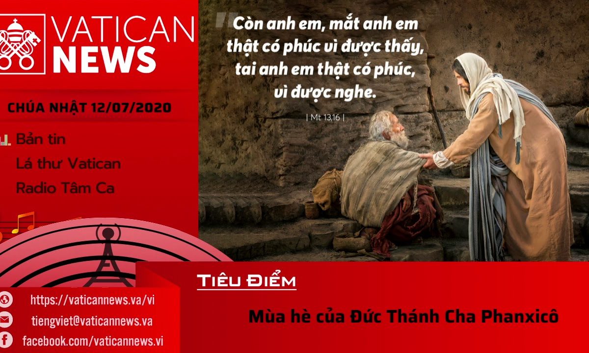 Radio: Vatican News Tiếng Việt Chúa Nhật 12.07.2020