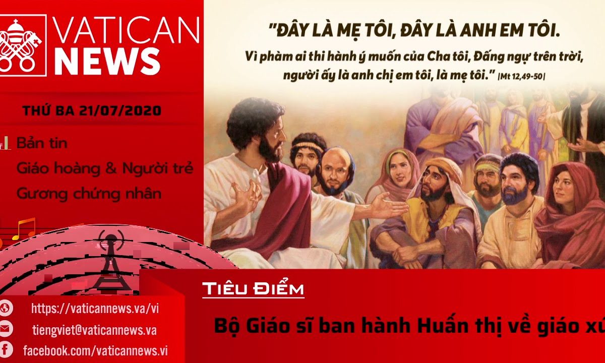 Radio: Vatican News Tiếng Việt thứ Ba 21.07.2020