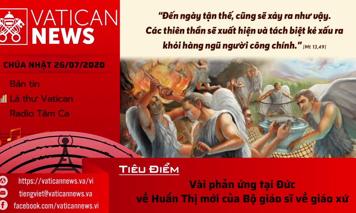 Radio: Vatican News Tiếng Việt Chúa Nhật 26.07.2020