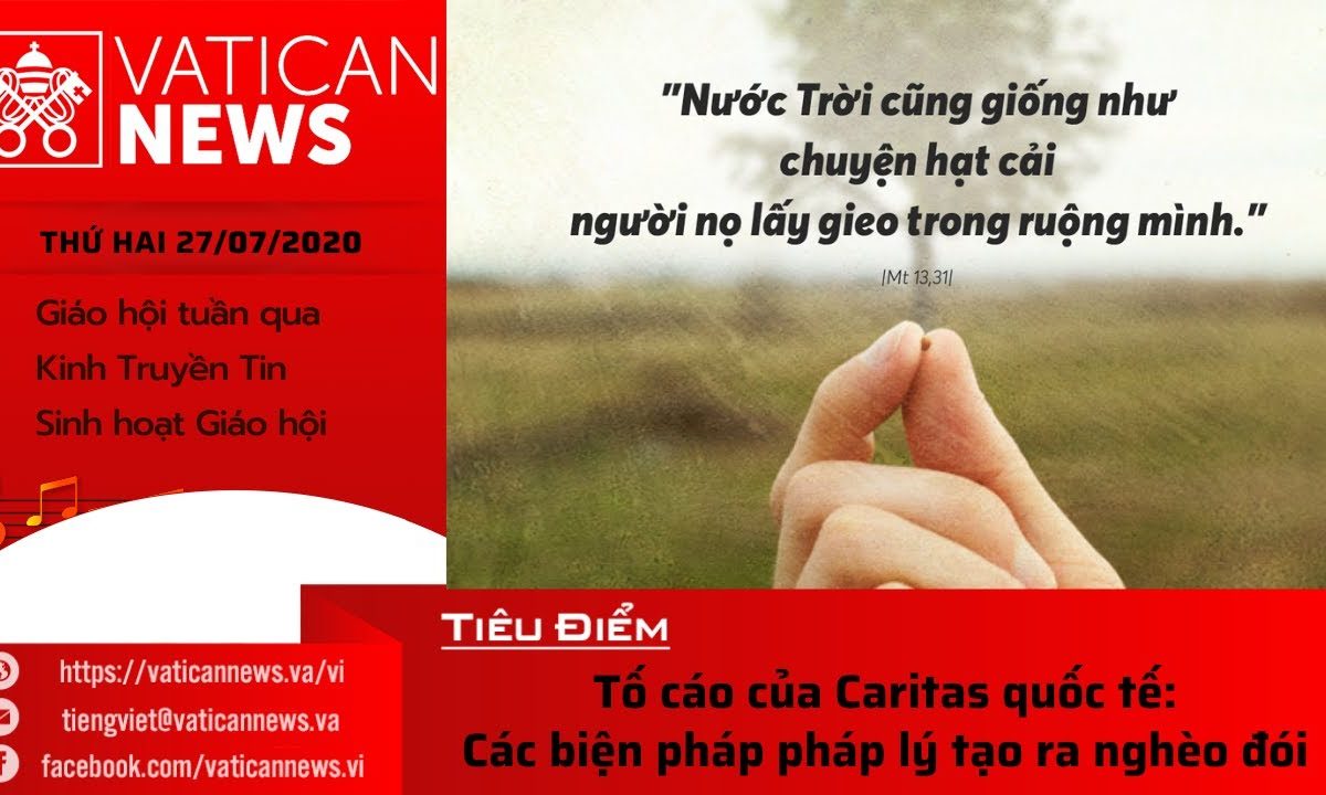 Radio: Vatican News Tiếng Việt thứ Hai 27.07.2020