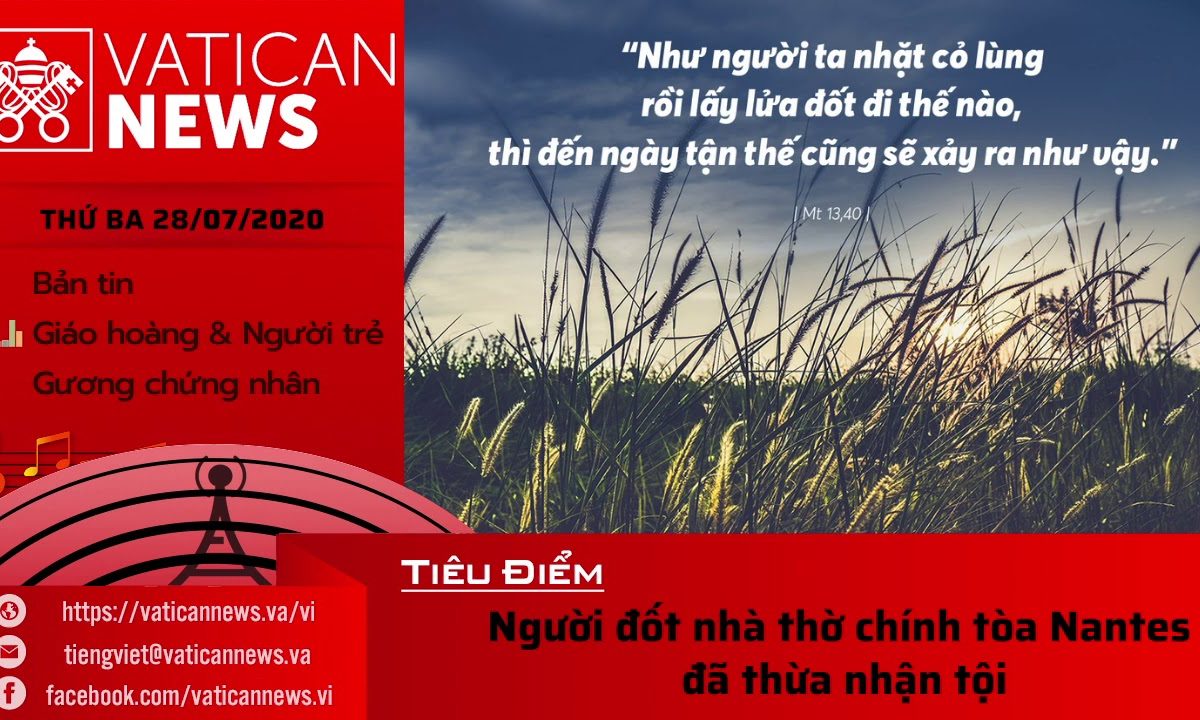 Radio: Vatican News Tiếng Việt thứ Ba 28.07.2020