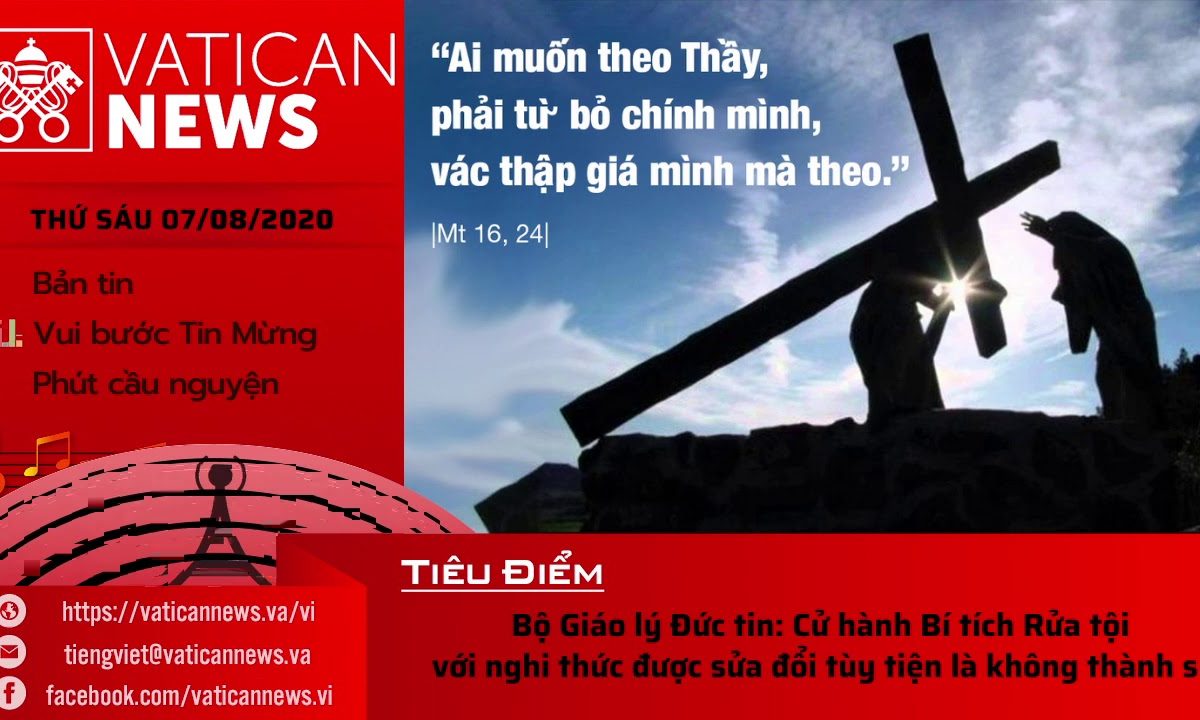 Radio: Vatican News Tiếng Việt thứ Sáu 07.08.2020