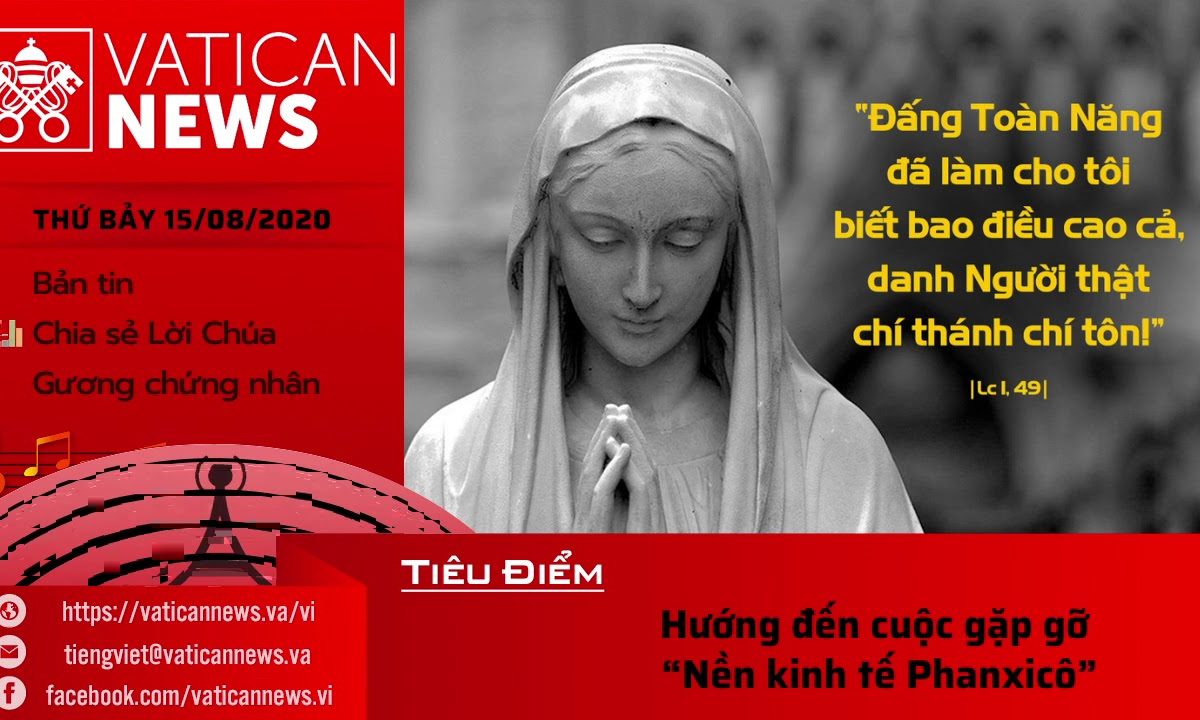 Radio: Vatican News Tiếng Việt thứ Bảy 15.08.2020