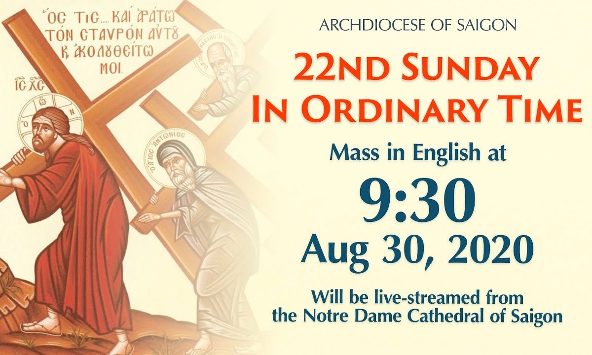 ?22nd Sunday in Ordinary Time | English mass | Aug 30th, 2020 (Live)