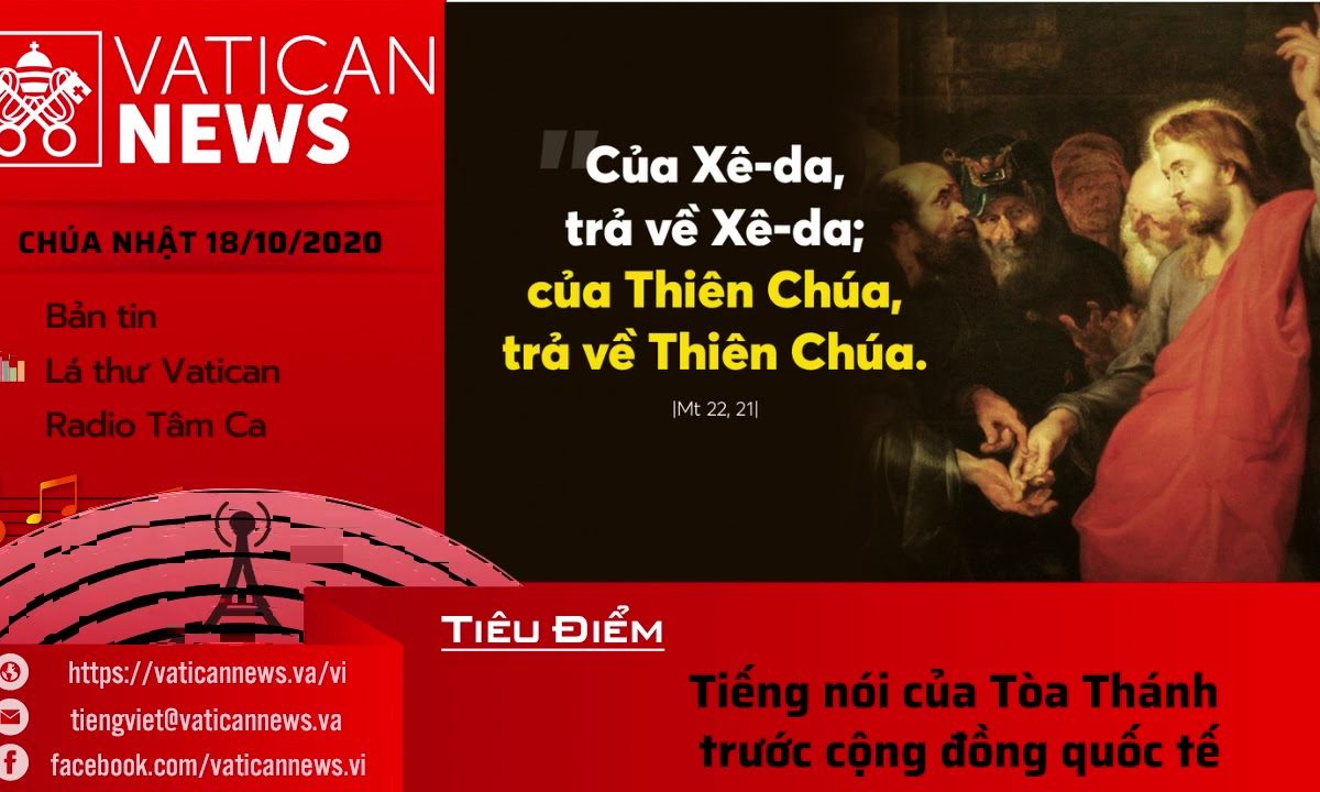 Radio: Vatican News Tiếng Việt Chúa Nhật 18.08.2020