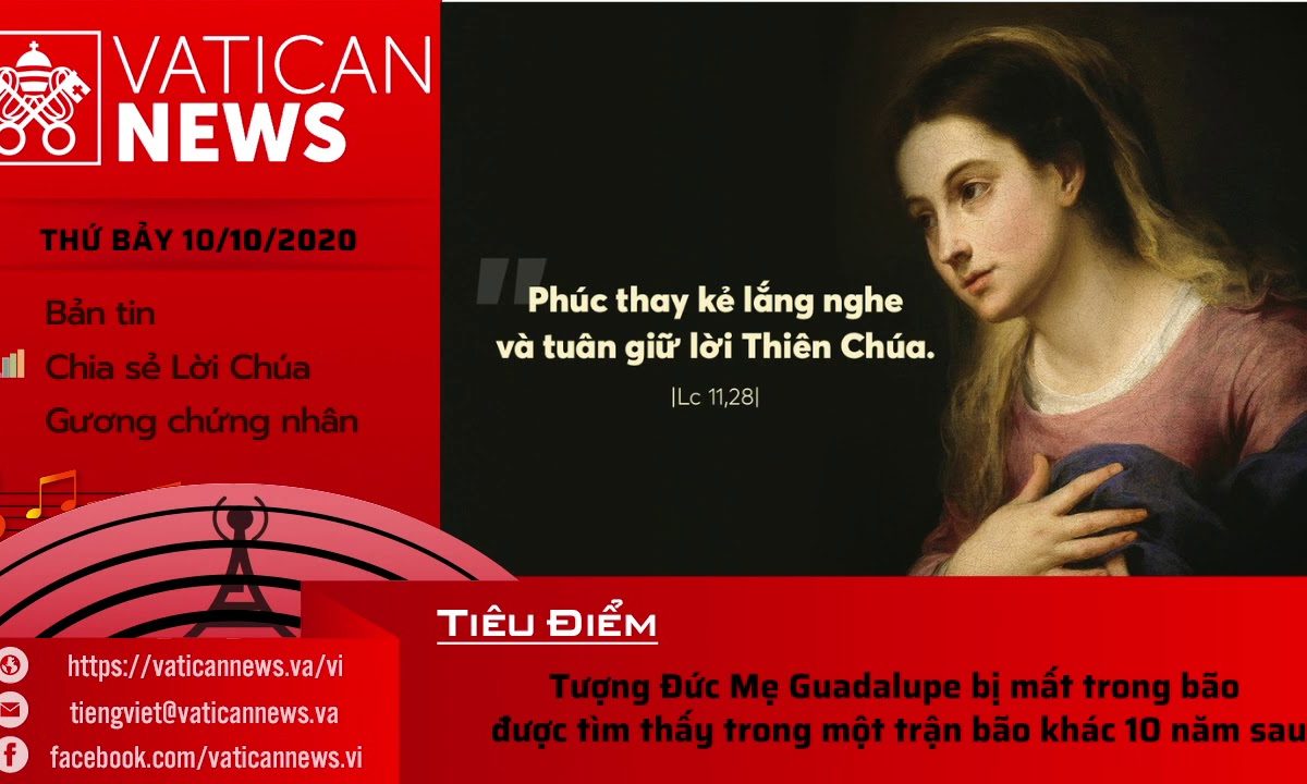 Radio: Vatican News Tiếng Việt thứ Bảy 10.10.2020