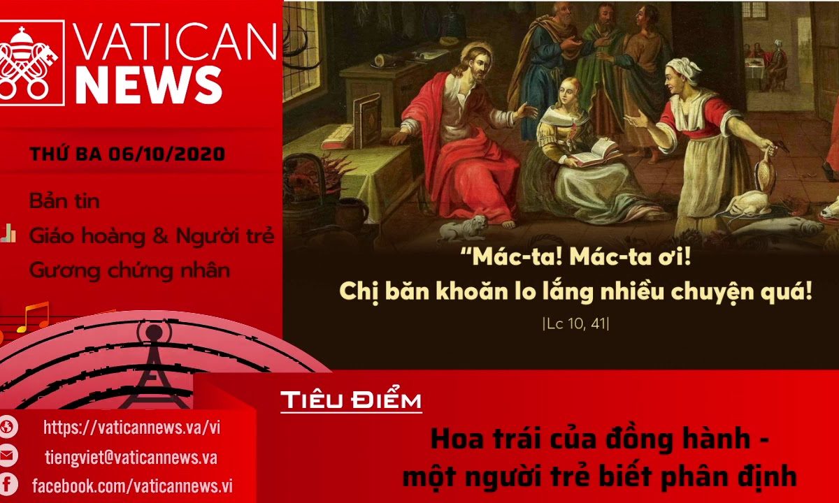 Radio: Vatican News Tiếng Việt thứ Ba 06.10.2020