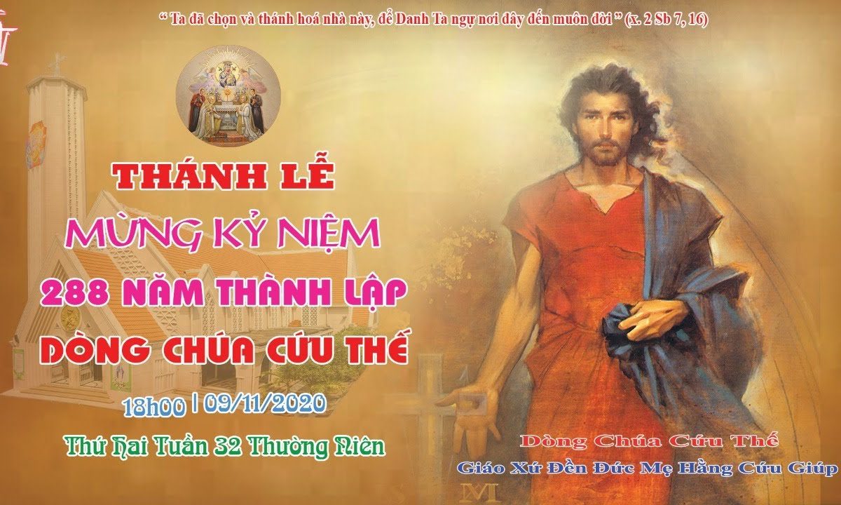 Trực tiếp: Thánh Lễ Kỷ niệm ngày thành lập Dòng, lúc 18g00, ngày 09/11/2020